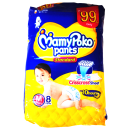 MamyPoko Standard Diaper Pants Medium, 8 PANTS